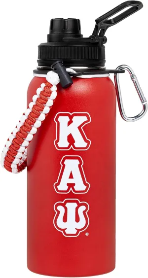 BBGreek Kappa Alpha Psi Fraternity Paraphernalia - Official Vendor - 32oz Rugged Tumbler with Paracord Carabiner - Nupe
