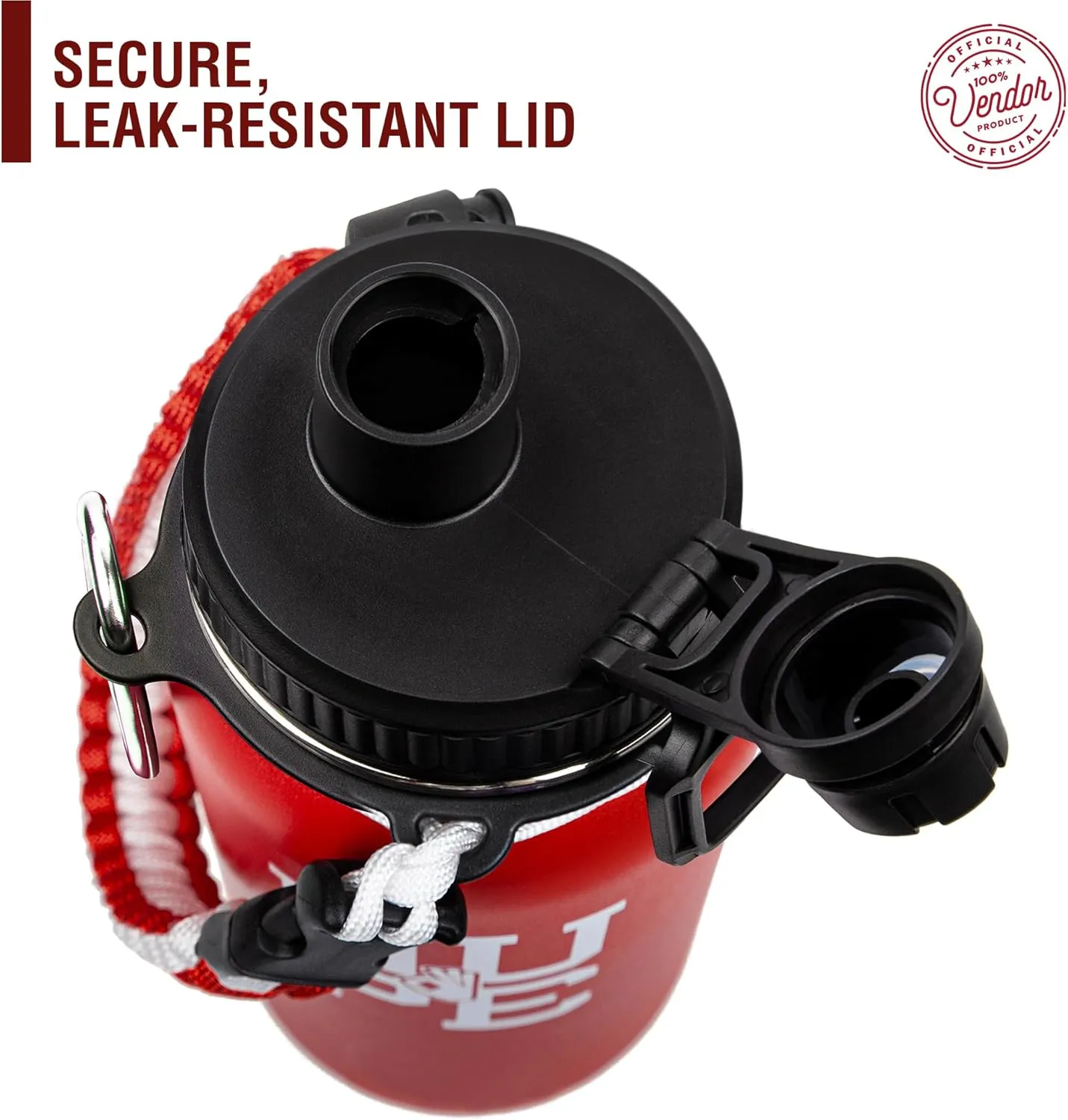 BBGreek Kappa Alpha Psi Fraternity Paraphernalia - Official Vendor - 32oz Rugged Tumbler with Paracord Carabiner - Nupe