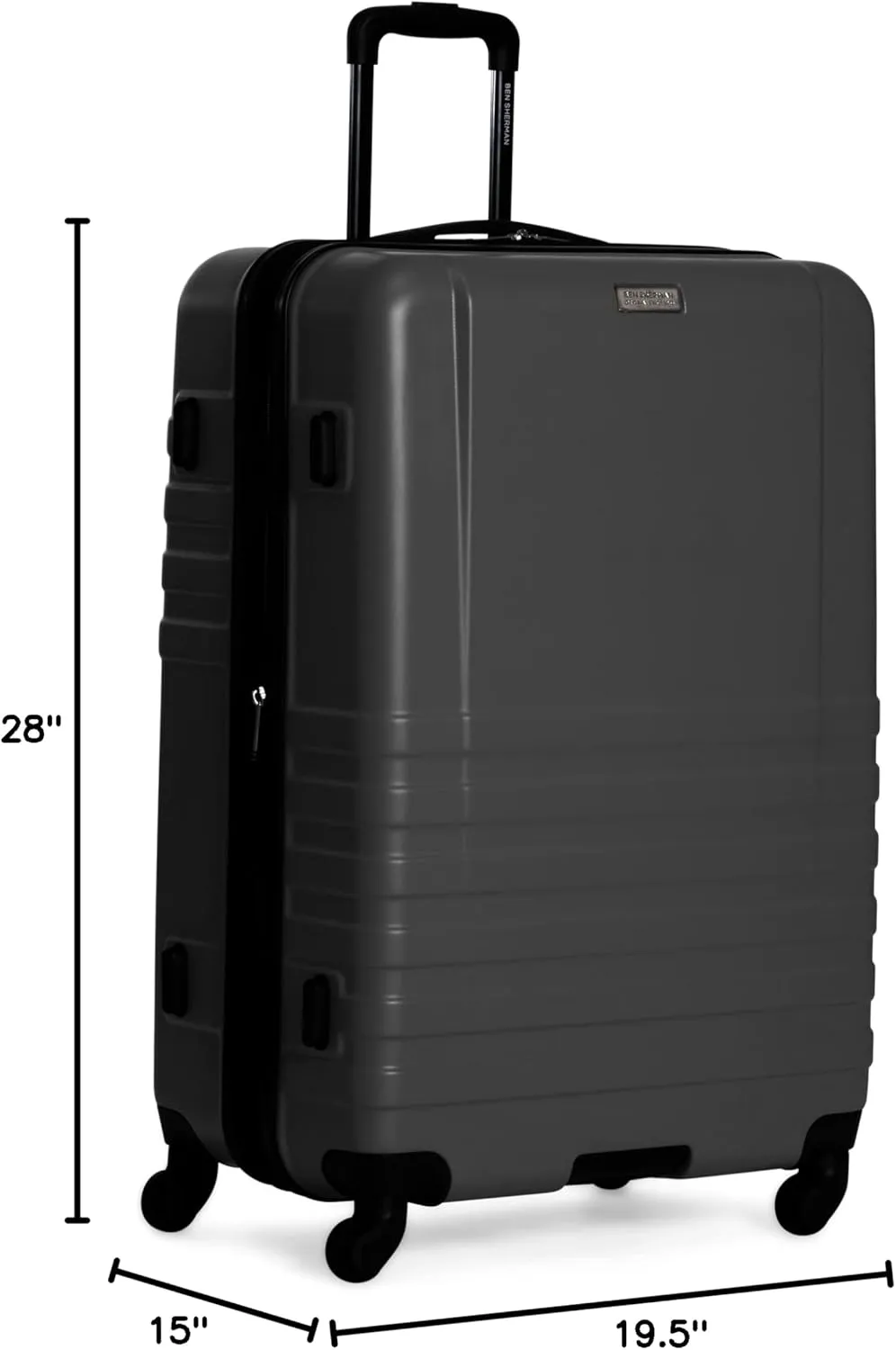 Ben Sherman Hereford Spinner Travel Upright Luggage, Grey, 2-Piece Set (20" & 28")
