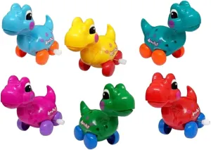 Best Kids Wind-up Toy Dinosaurs Realistic Movements 6 Pack for Boys and Girls Color