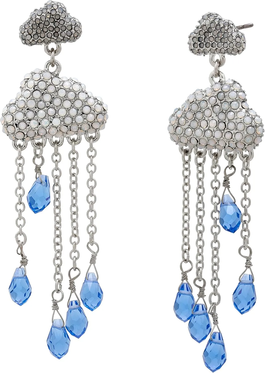 Betsey Johnson Women's Cloud Chandelier Earrings