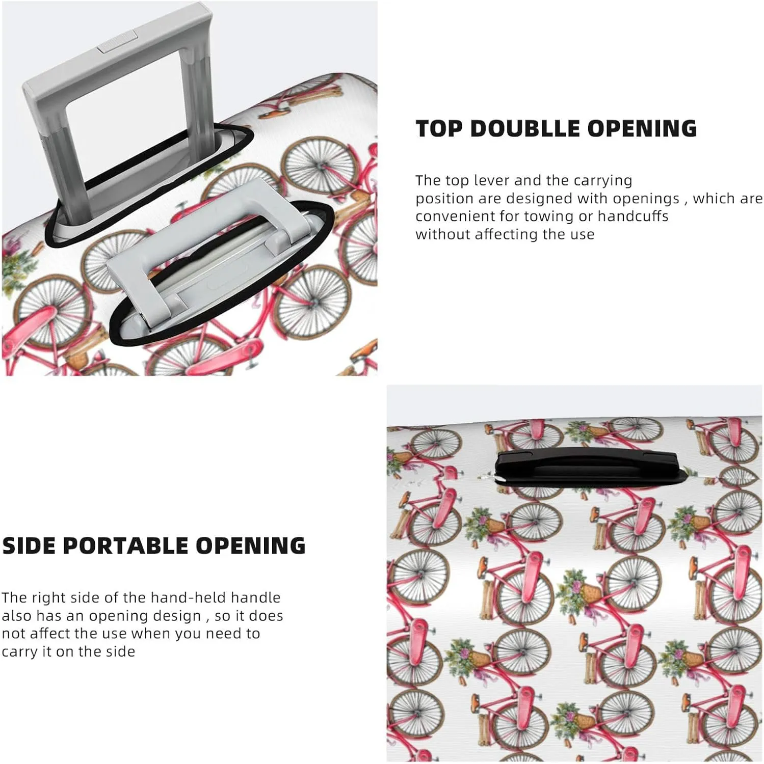 Bicycle Travel Box Protective Cover,Travel Luggage Cover,Suitcase Protector Fits 18-32 In,Suitcase Cover