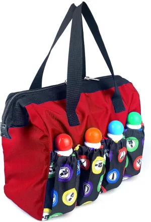 Bingo Dauber Bags with 8 Pockets Large Capacity Bingo Tote/Travel Carrying Case with Zipper/Makeup Bag/Casino Game Lovers Gift for Women