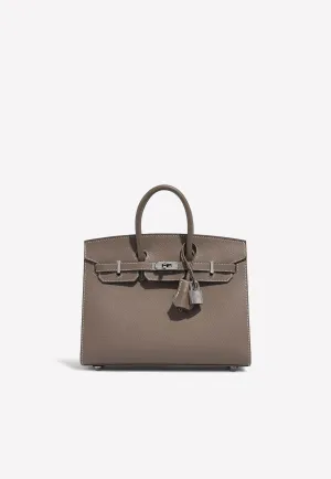 Birkin 25 in Etoupe Epsom Leather with Palladium Hardware