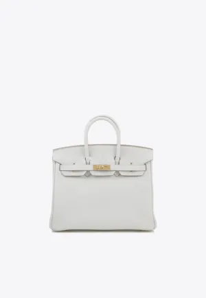 Birkin 25 in Gris Pale Togo Leather with Gold Hardware