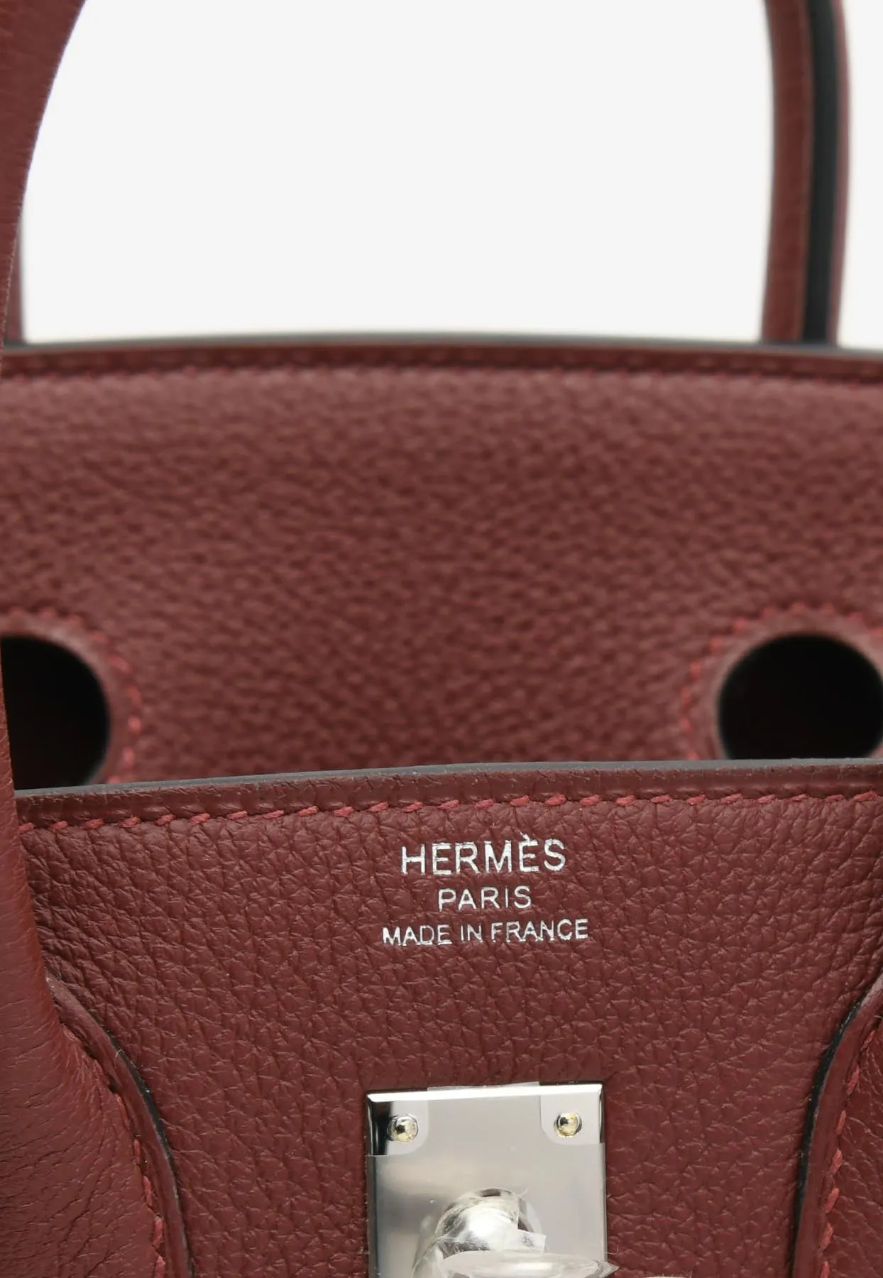 Birkin 25 in Rouge H Togo Leather with Palladium Hardware