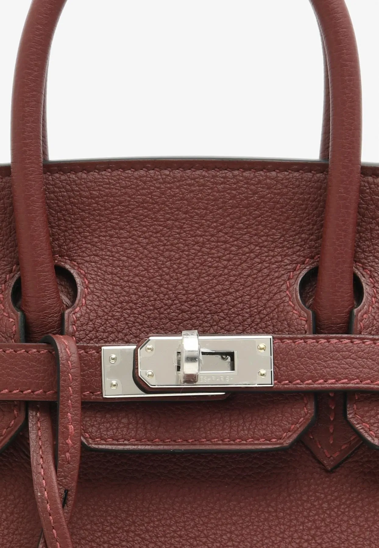 Birkin 25 in Rouge H Togo Leather with Palladium Hardware