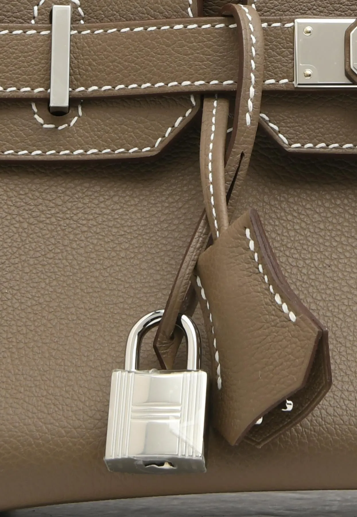 Birkin Shoulder Light 29 in Etoupe Evercolor Leather with Palladium Hardware