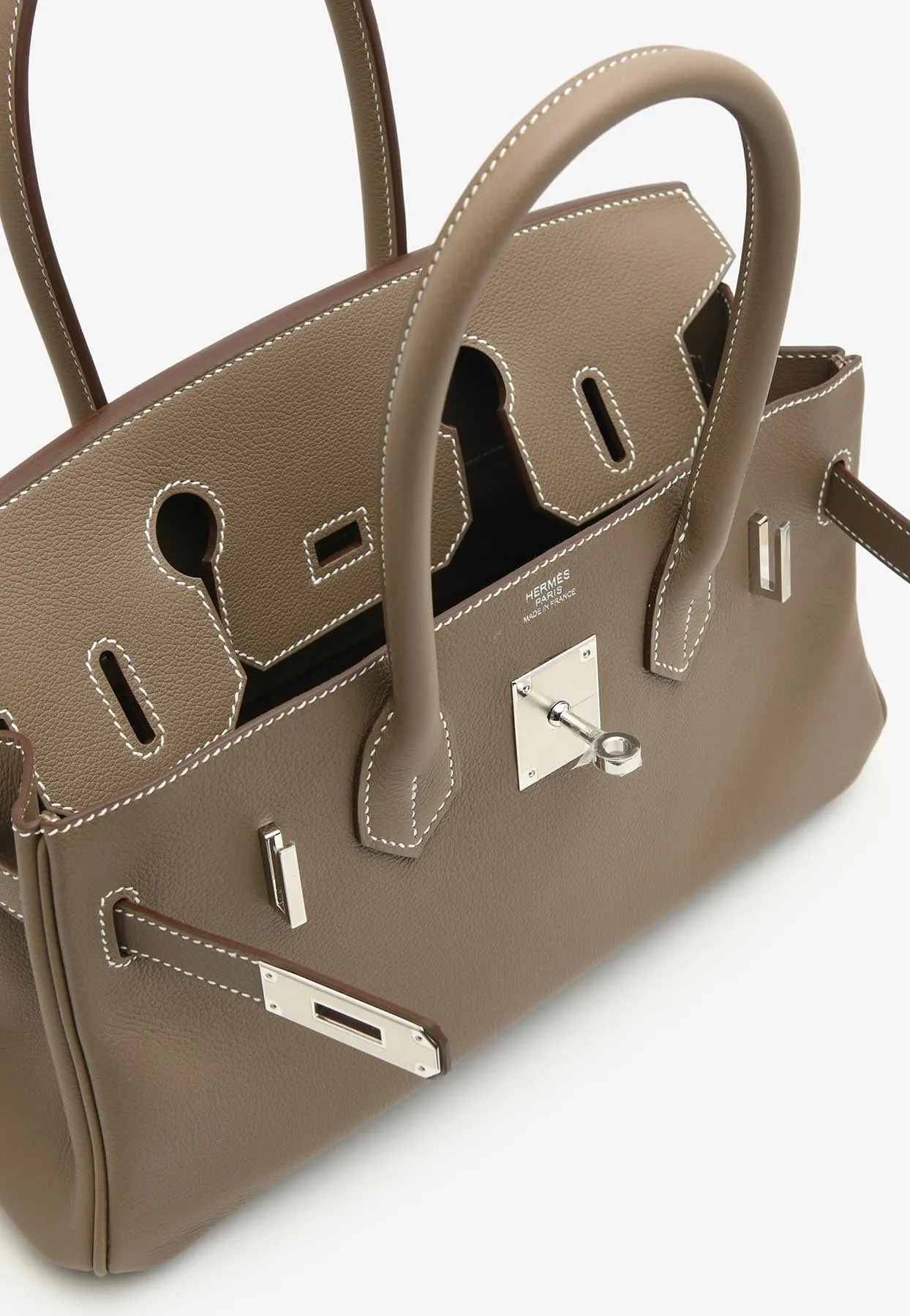 Birkin Shoulder Light 29 in Etoupe Evercolor Leather with Palladium Hardware