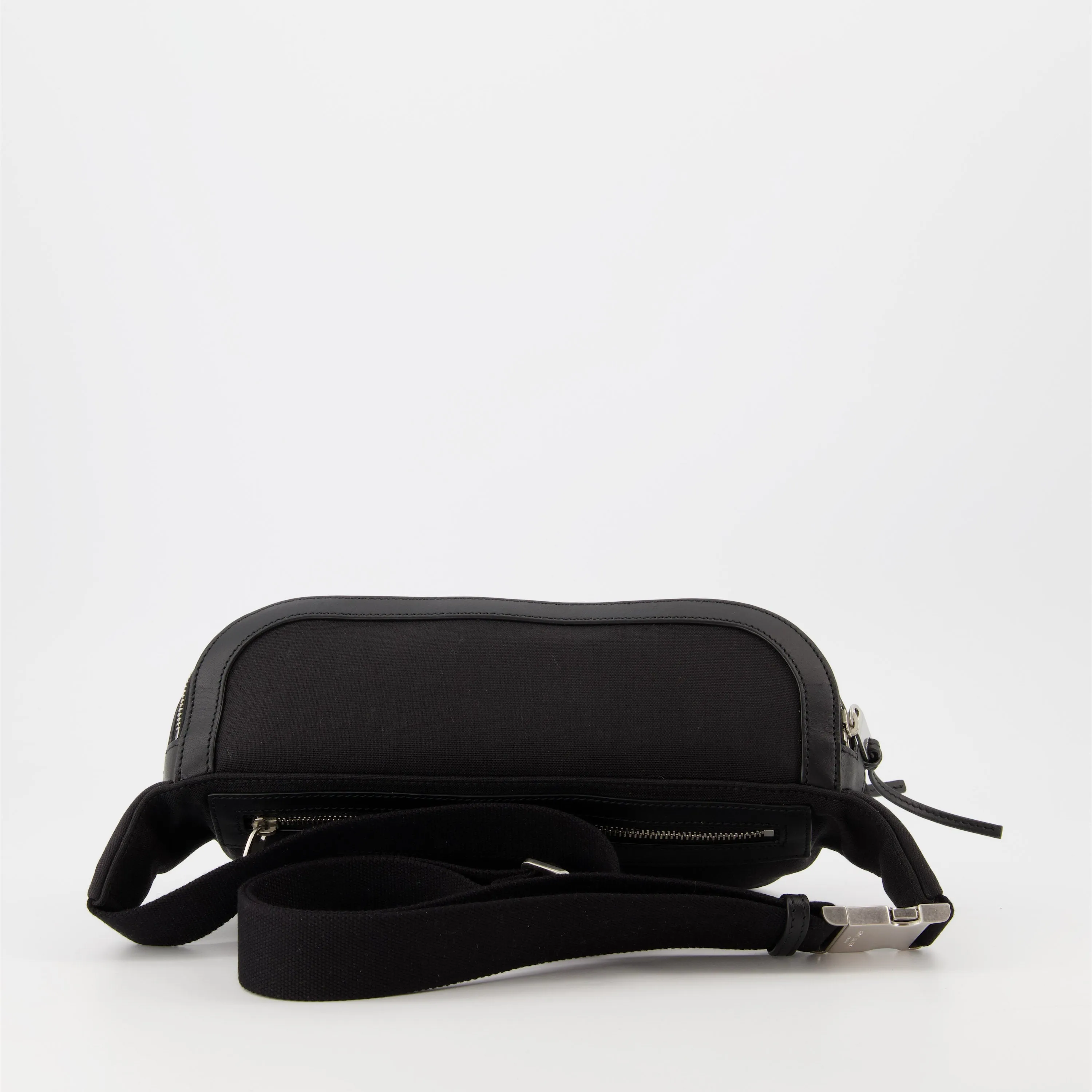 Black Nylon Belt Bag