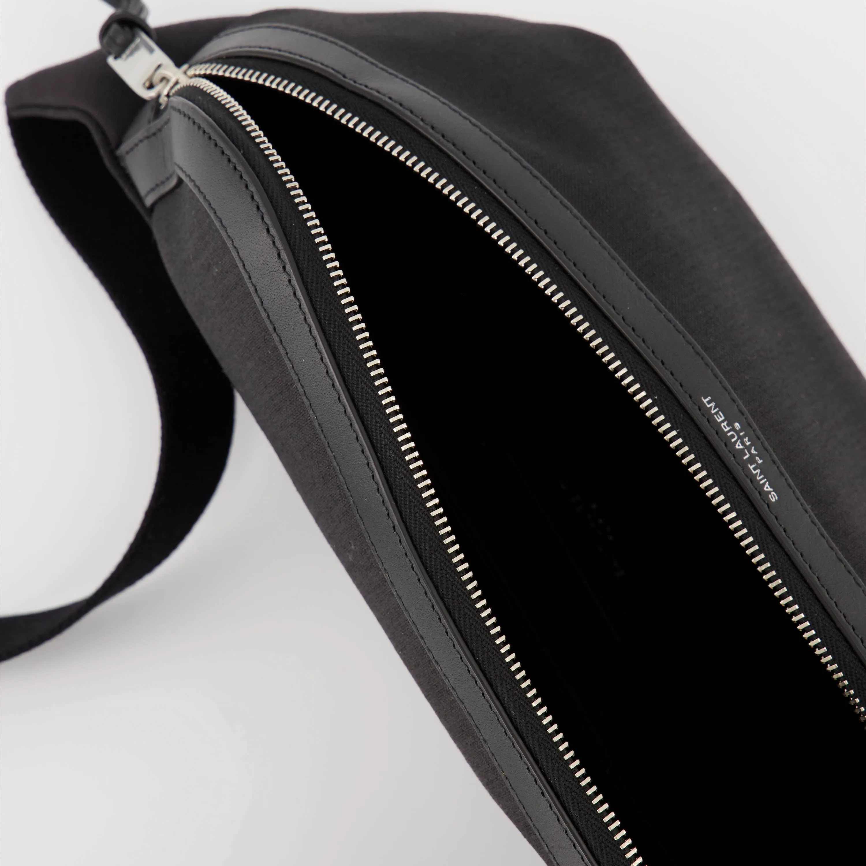 Black Nylon Belt Bag
