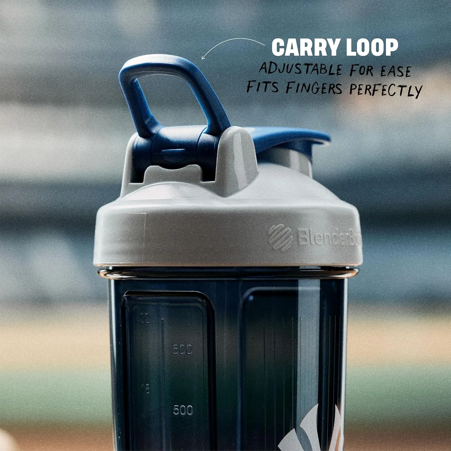 BlenderBottle Shaker Bottle Pro Series Perfect for Protein Shakes and Pre Workout, 28-Ounce, Grey/Blue (New York Yankees)