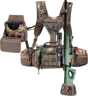 BLISSWILL Hunting Backpack Hunting Fanny Pack with Harness Pouch,Turkey Hunting fanny Pack, Binocular Harness houlder-Supported Waist pack for Bow Rifle