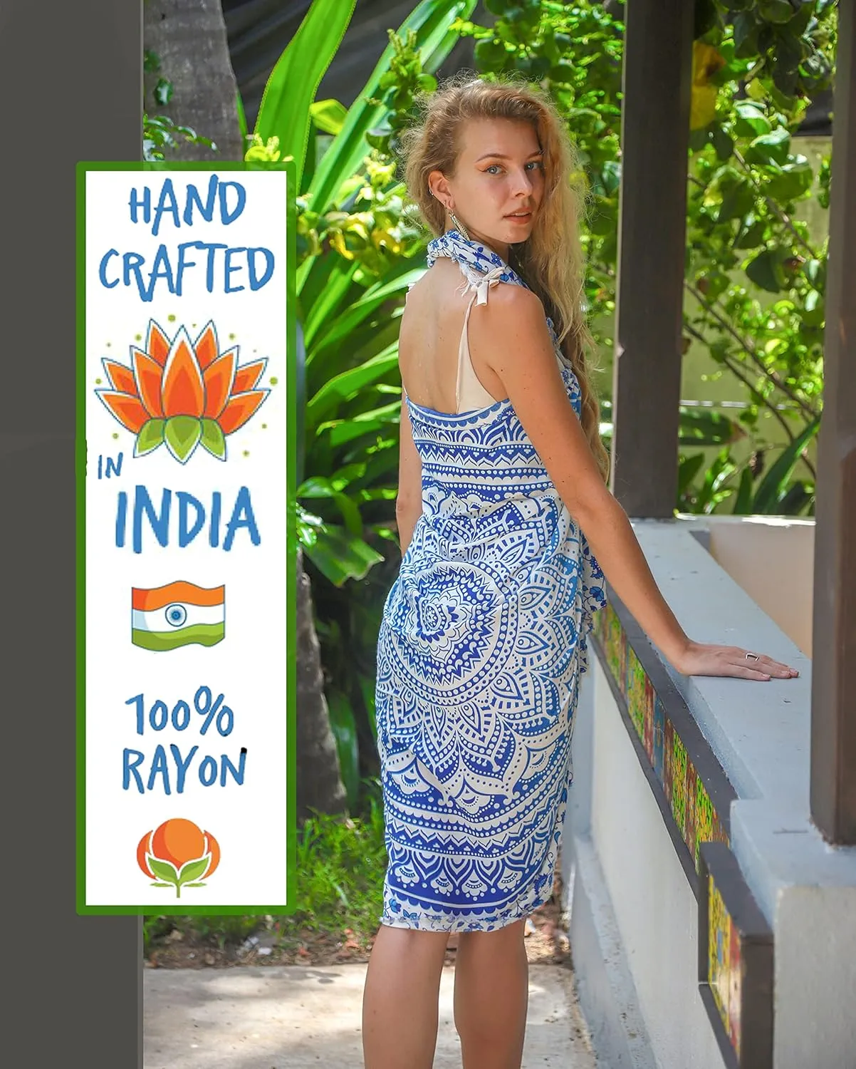 Boho Chic Pareo - Mandala Pareo - Bikini Swimsuit Cover Up - Beach Dress - Wrap
