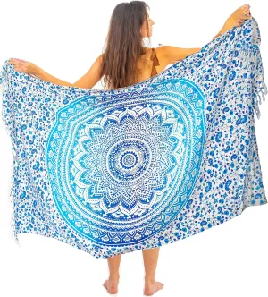 Boho Chic Pareo - Mandala Pareo - Bikini Swimsuit Cover Up - Beach Dress - Wrap