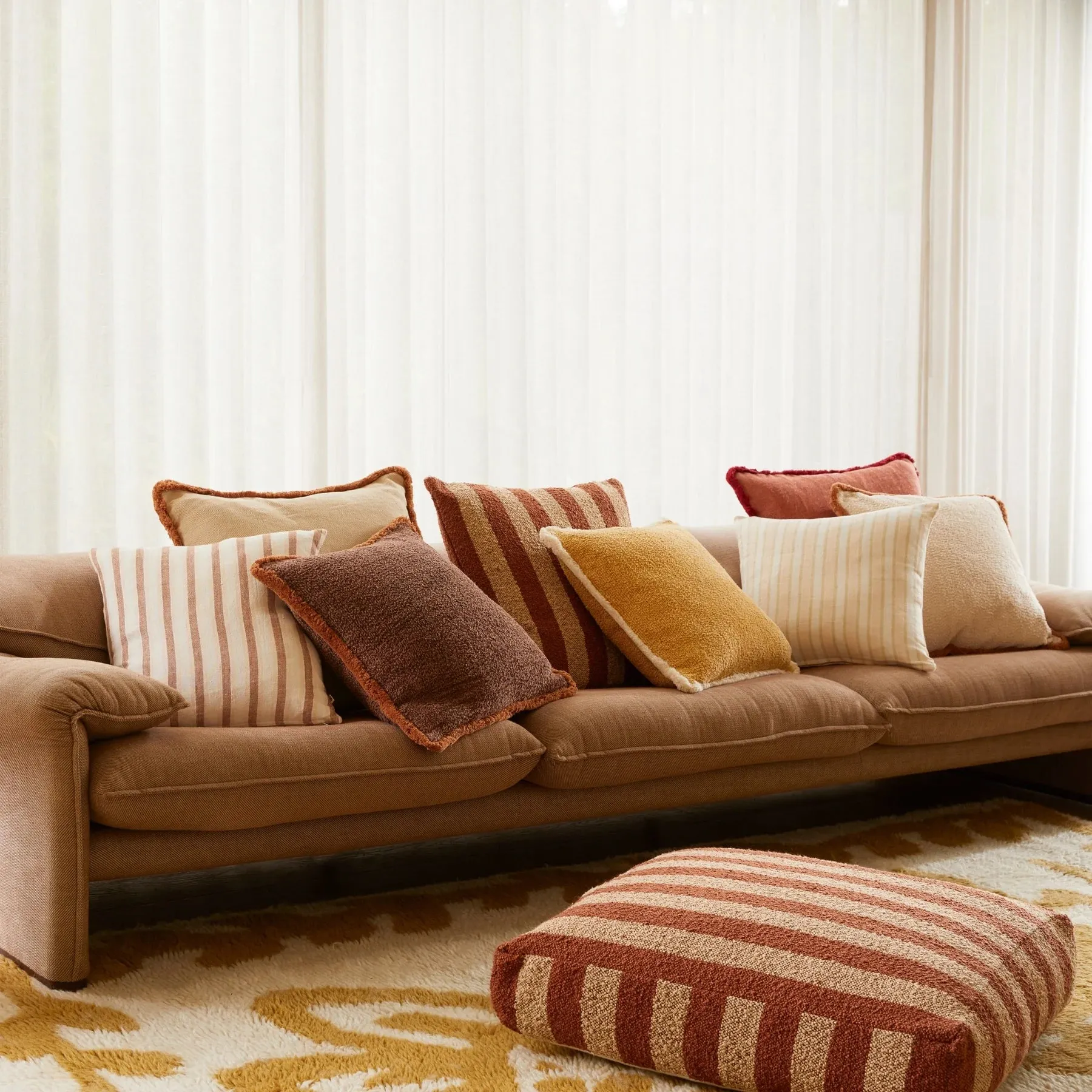 Bonnie & Neil Levan Red Cushion 60cm