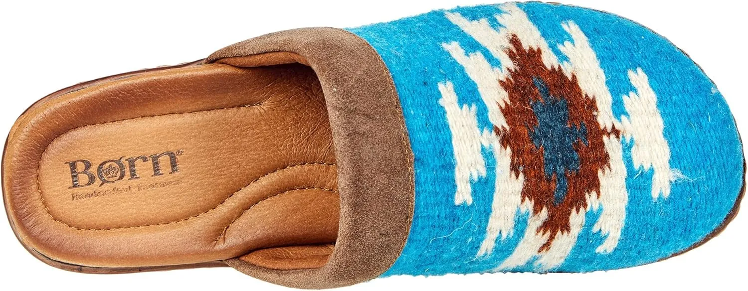 BORN Womens Bandy Printed Leather Clogs