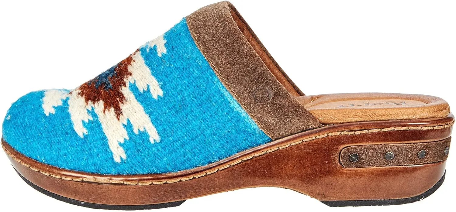 BORN Womens Bandy Printed Leather Clogs