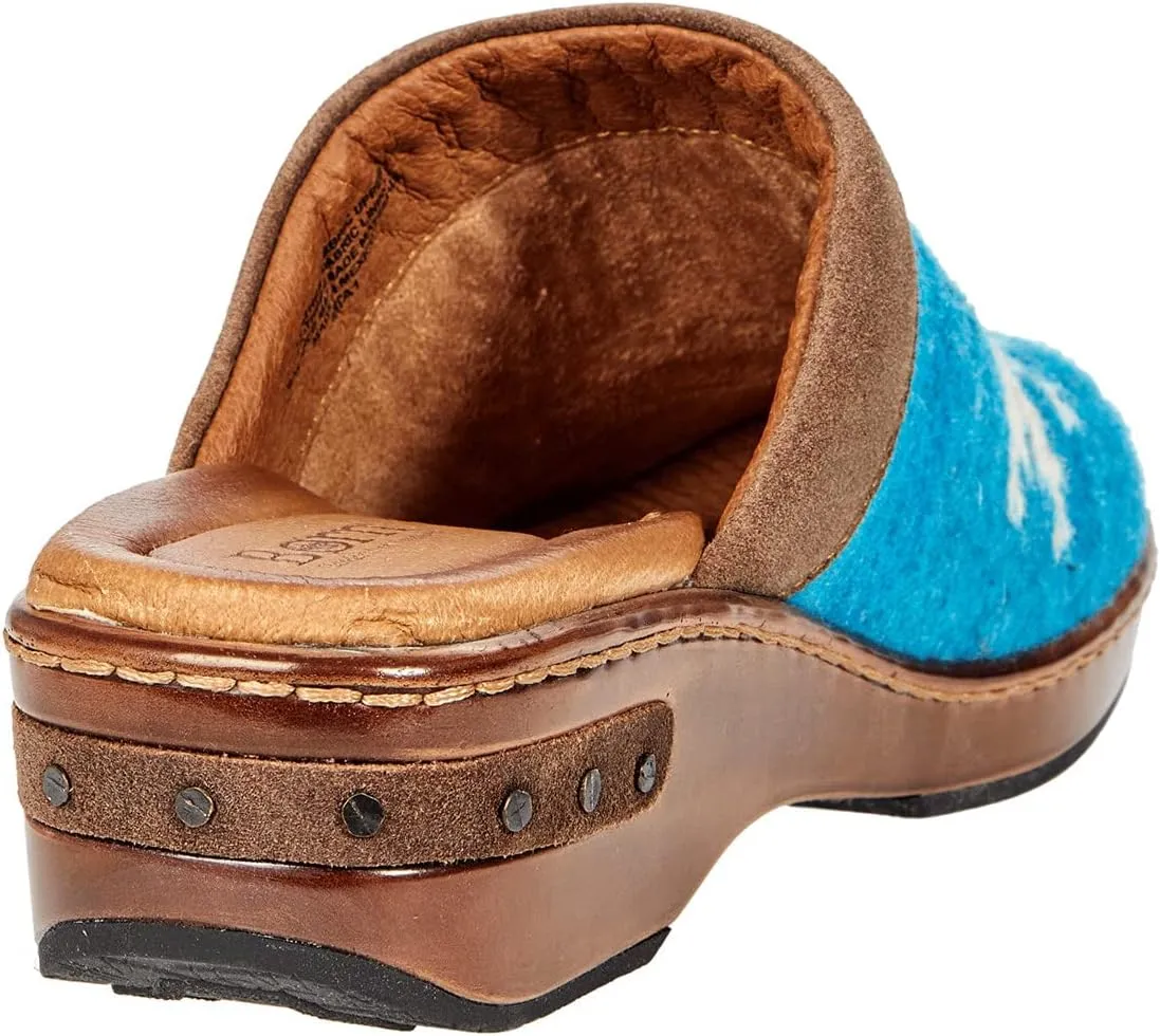 BORN Womens Bandy Printed Leather Clogs