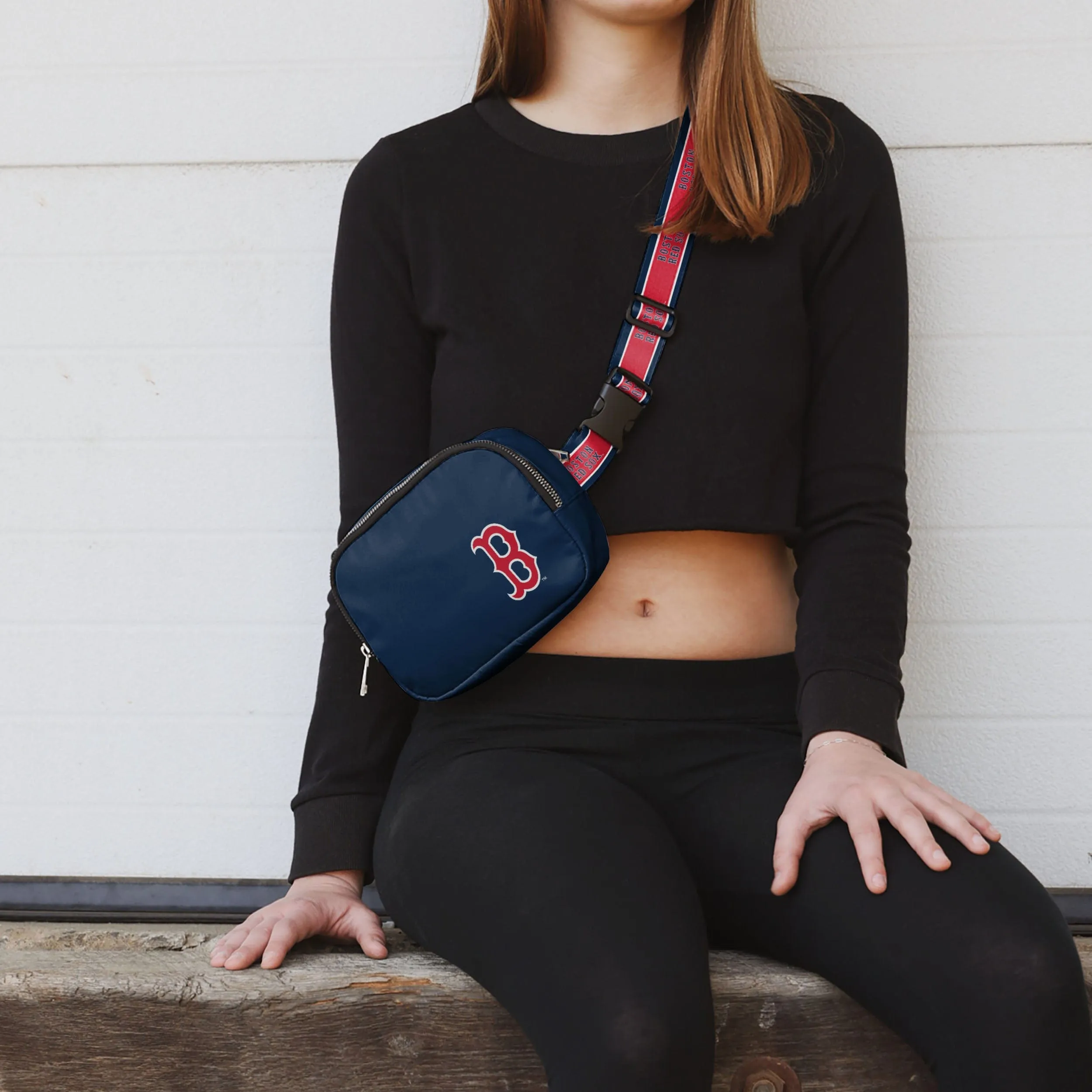 Boston Red Sox Team Wordmark Crossbody Belt Bag