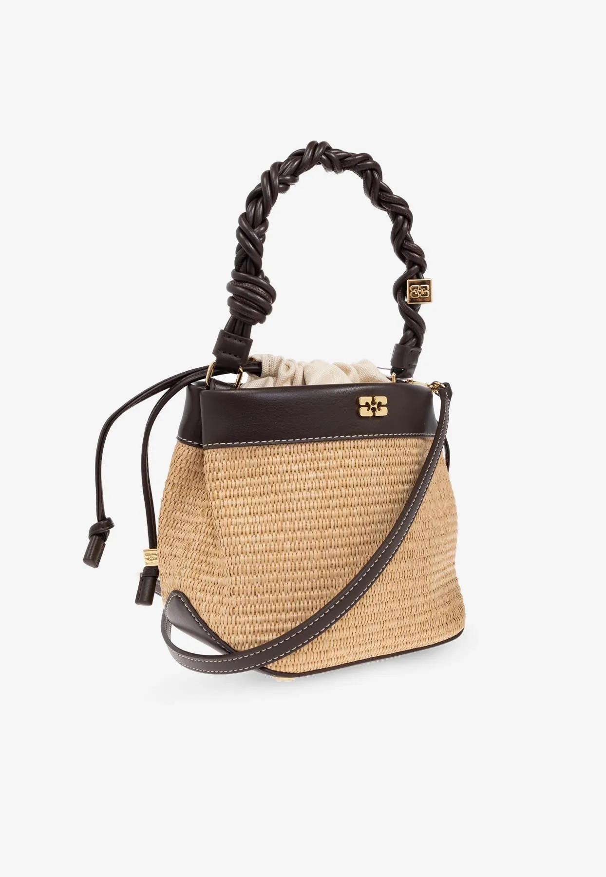 Bou Raffia Bucket Bag