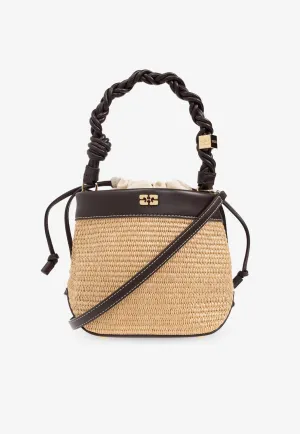 Bou Raffia Bucket Bag