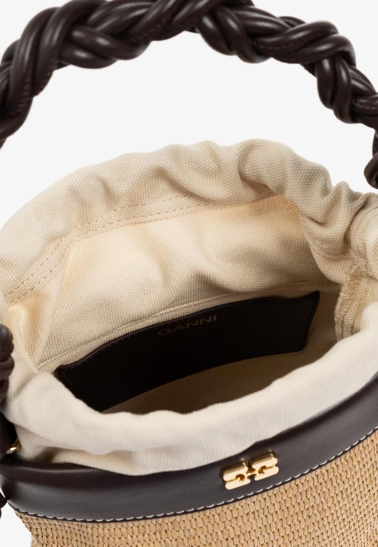 Bou Raffia Bucket Bag