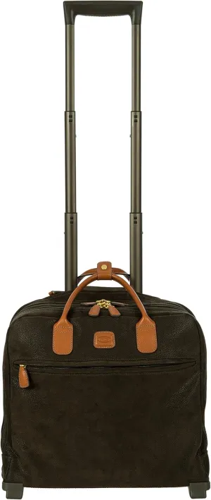 Bric's Life Tropea Ultralight International Carry-on Laptop|Tablet Pilot Case Spinner, Olive, One Size