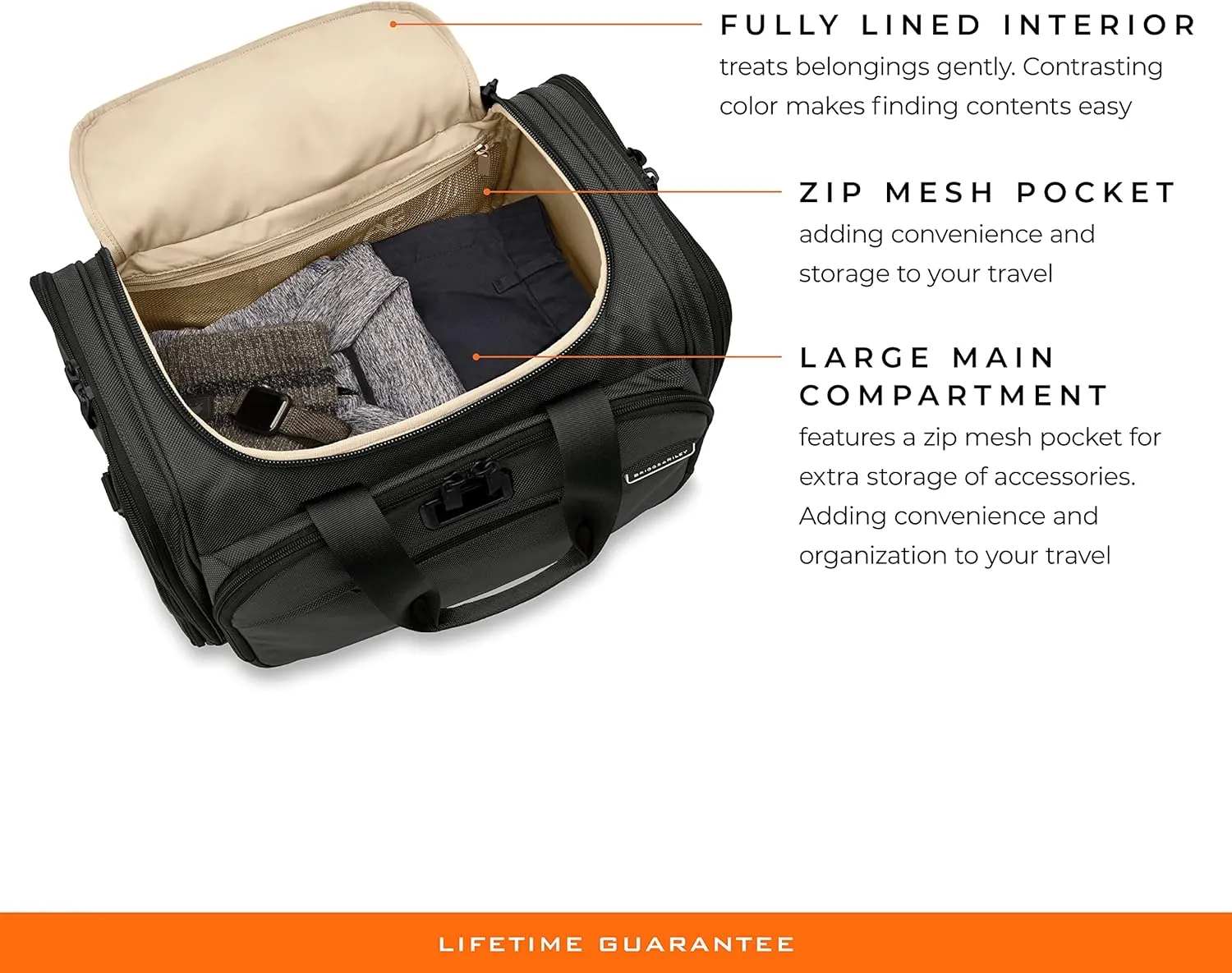 Briggs & Riley Travel Duffel Bag - Weekender & Overnight Luggage for Women & Men, Softside Bag