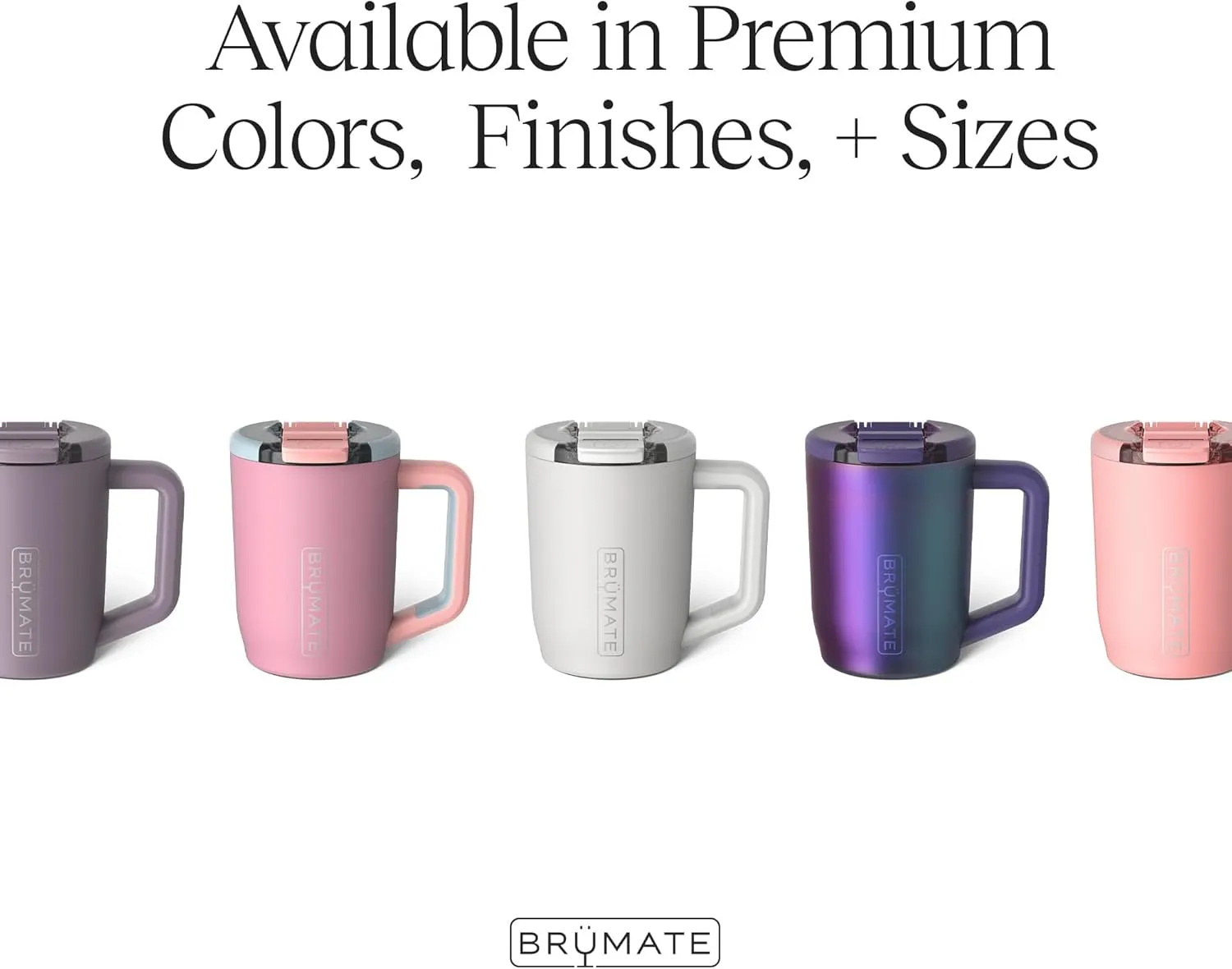 BrüMate Müv - 15oz 100% Leak Proof Insulated Coffee Mug with Handle & Lid - Stainless Steel Coffee Travel Mug - Double Walled Coffee Cup (Guava)