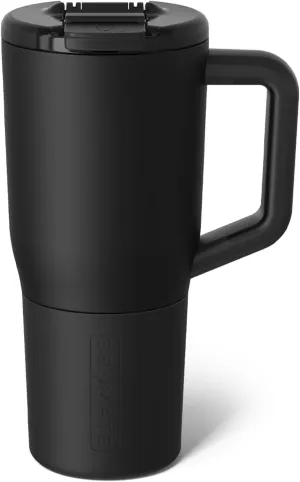 BrüMate Müv - 25oz 100% Leak Proof Insulated Coffee Mug with Handle & Lid - Stainless Steel Coffee Travel Mug - Double Walled Coffee Cup (Matte Black)