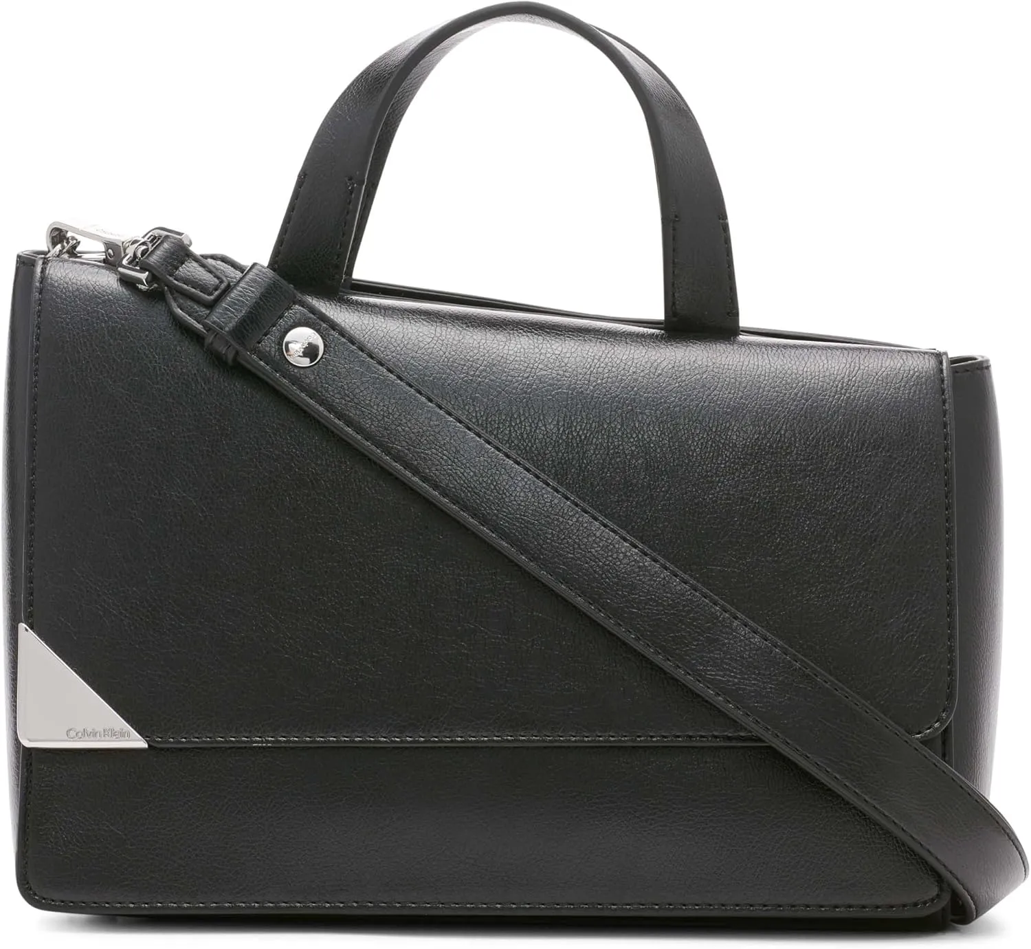 Calvin Klein Basalt Flap Top Handle Satchel