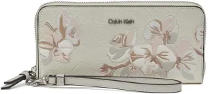 Calvin Klein Key Item Saffiano Continental Zip Around Wallet with Wristlet Strap