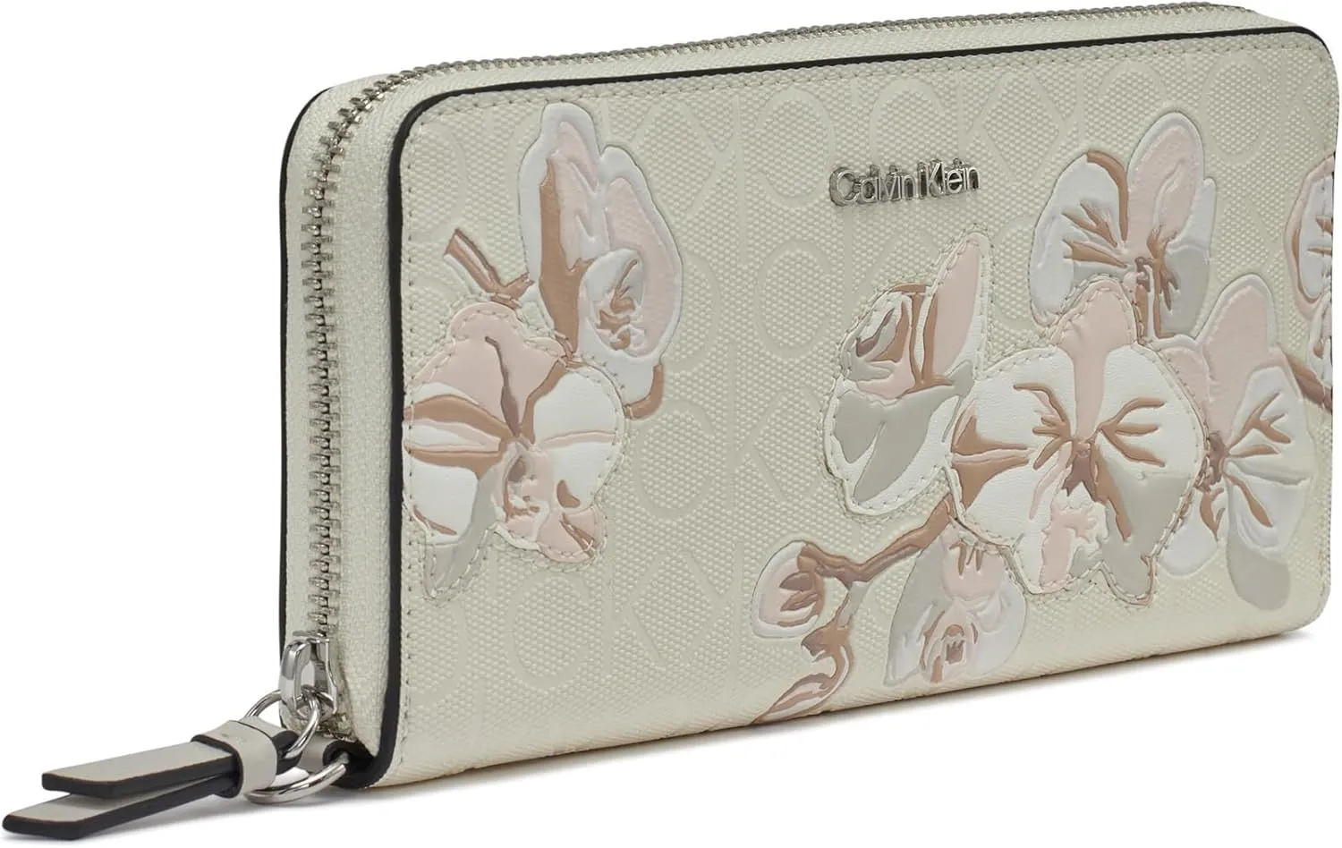 Calvin Klein Key Item Saffiano Continental Zip Around Wallet with Wristlet Strap