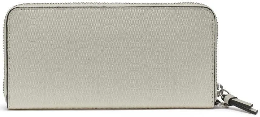Calvin Klein Key Item Saffiano Continental Zip Around Wallet with Wristlet Strap