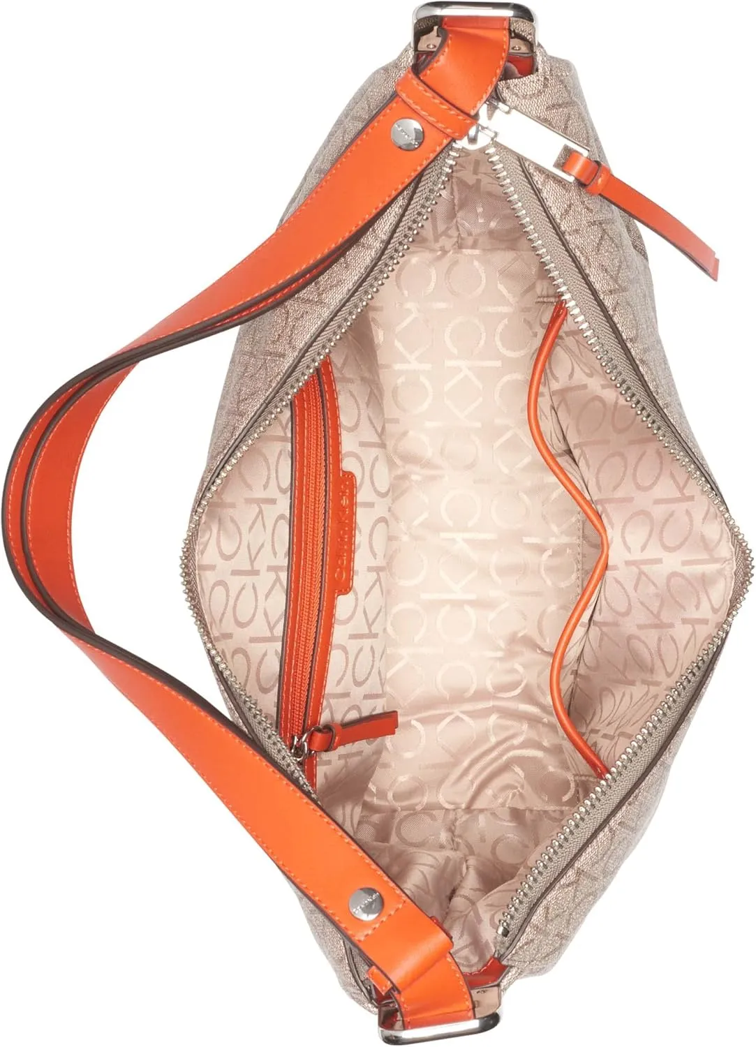 Calvin Klein Prism Top Zip Convertible Hobo Shoulder Bag