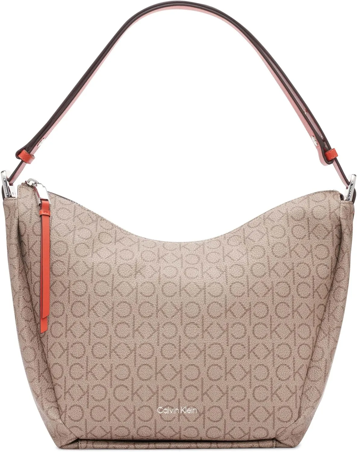 Calvin Klein Prism Top Zip Convertible Hobo Shoulder Bag