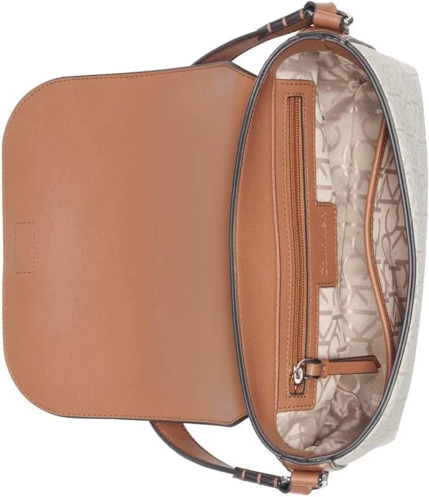 Calvin Klein Women's Millie 2 in 1 Flap Shoulder Bag & Crossbody
