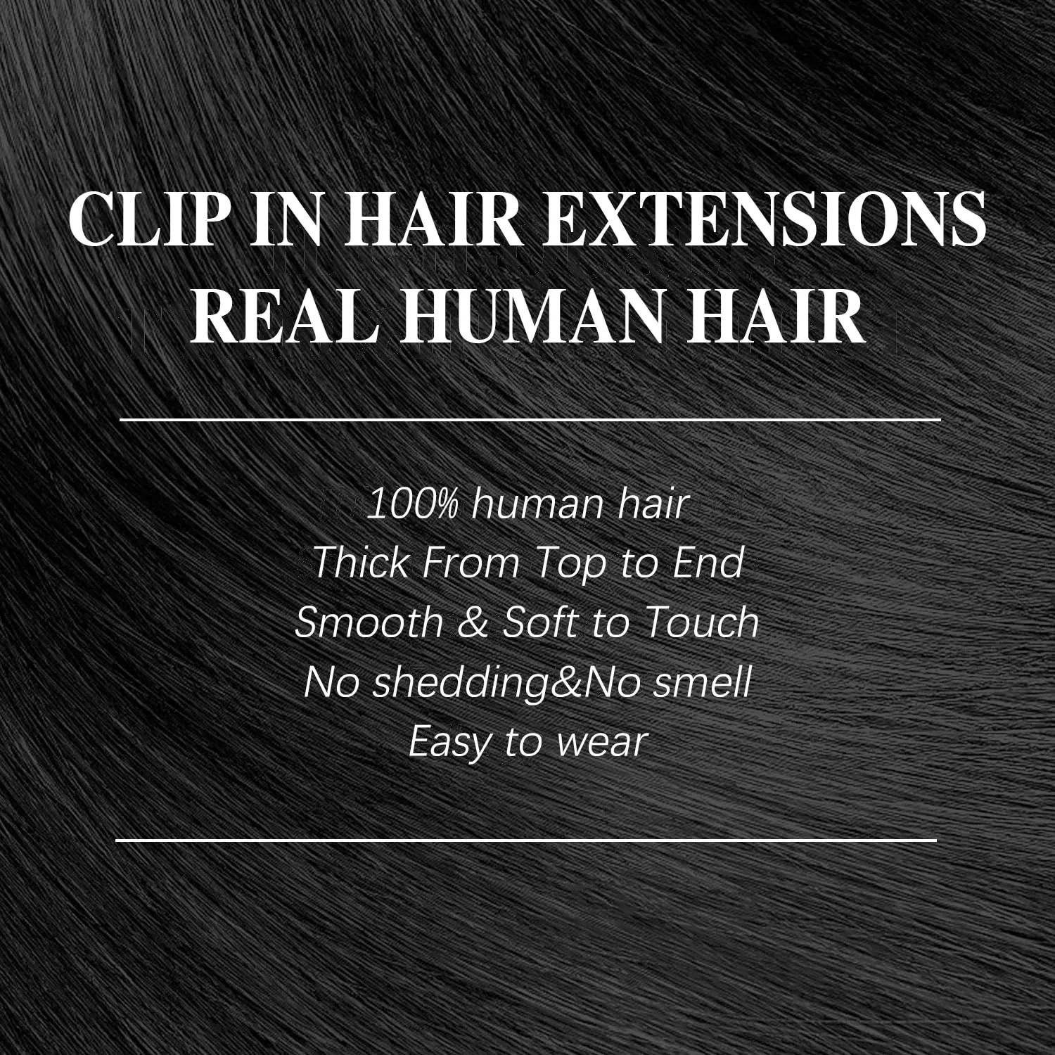 CanaryFly Straight Clip in Hair Extensions Real Human Hair,10Pcs 100% Unprocessed Full Head Brazilian Virgin Human Hair Clip ins for Women,Natural Silk Human Hair 150g 16inch #1B Natural Black