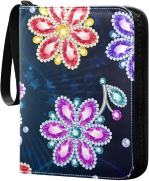 Cartoon-colorful-broochespattern Game Sports Cards Card Binders 4 Pocket - Hold 400 Game Cards, Waterproof Wear-resistant Trading Card Albums Collection Book Holder for Boys Girls