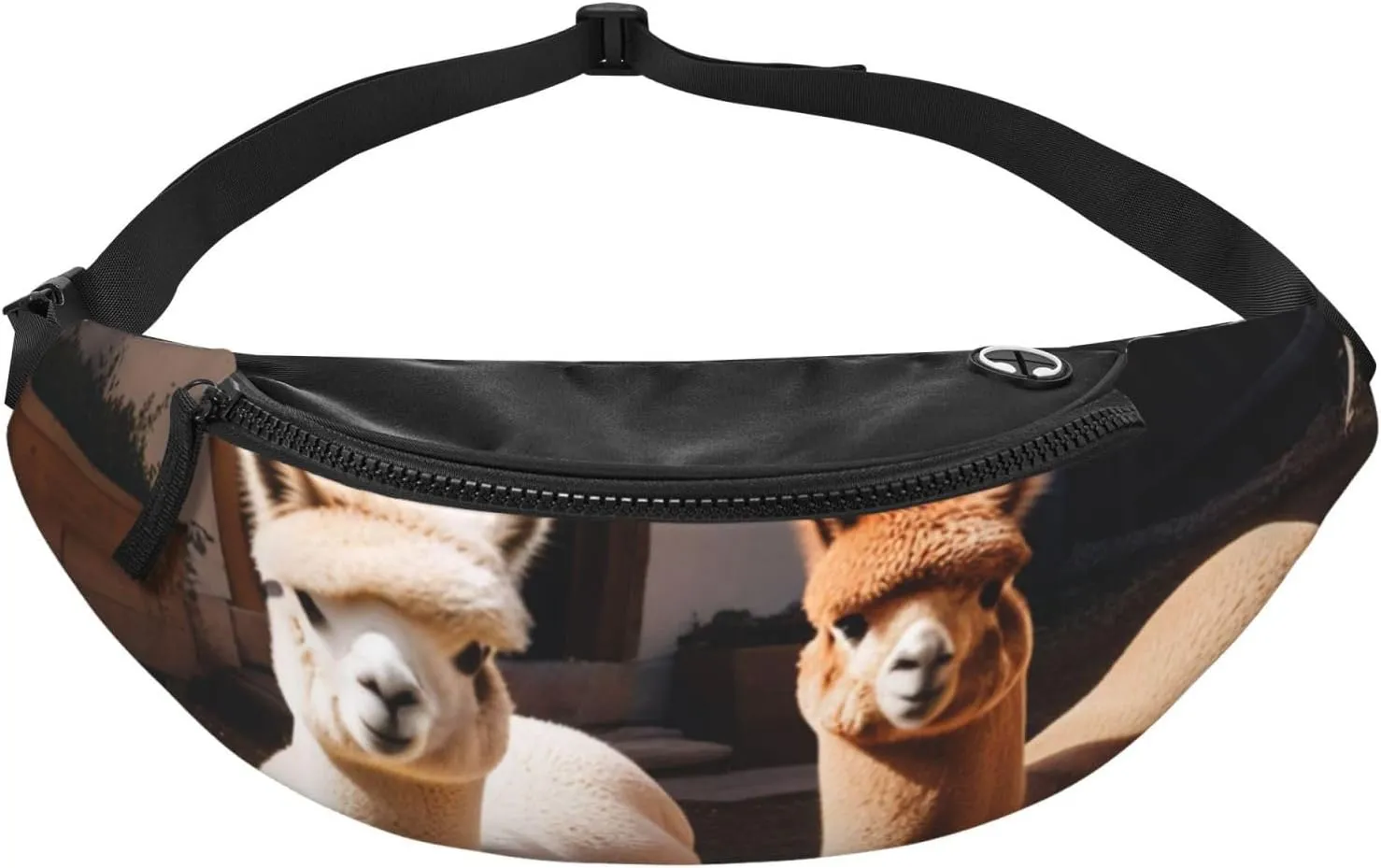 Casual Alpacas Printed Fanny Pack,Crossbody Fanny packs for women Men Waist Bag for Running Travel
