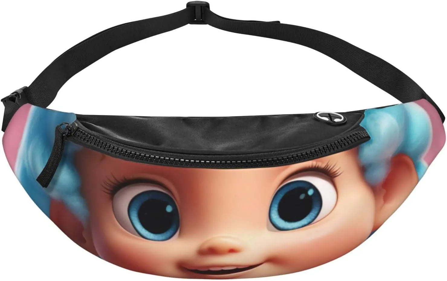 Casual Cotton Candy Printed Fanny Pack,Crossbody Fanny packs for women Men Waist Bag for Running Travel