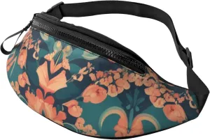 Casual Pattern Printed Fanny Pack,Crossbody Fanny packs for women Men Waist Bag for Running Travel