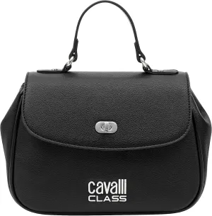 Cavalli Class LUCCA Black Medium Top Handle Shoulder Bag for womens