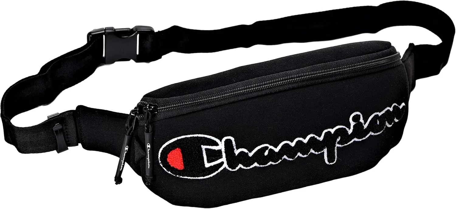 Champion Men's Champion Prime Bag Fanny Waist Packs, Black, One Size UK