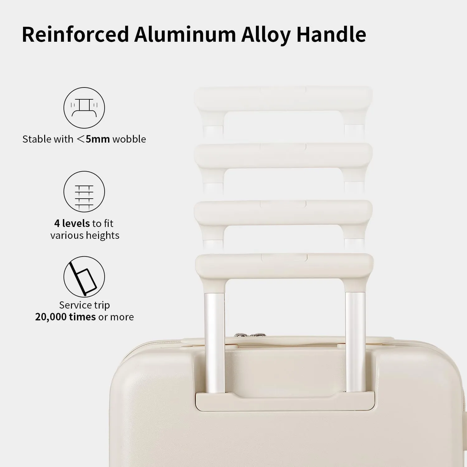 Checked 26 inch Luggage with 8 Spinner Wheels, Large Suitcase with TSA Lock, 100% Lightweight PC Hard Shell travel luggage Suitcases for Men Women, 26-Inch Checked-In, Coconut White