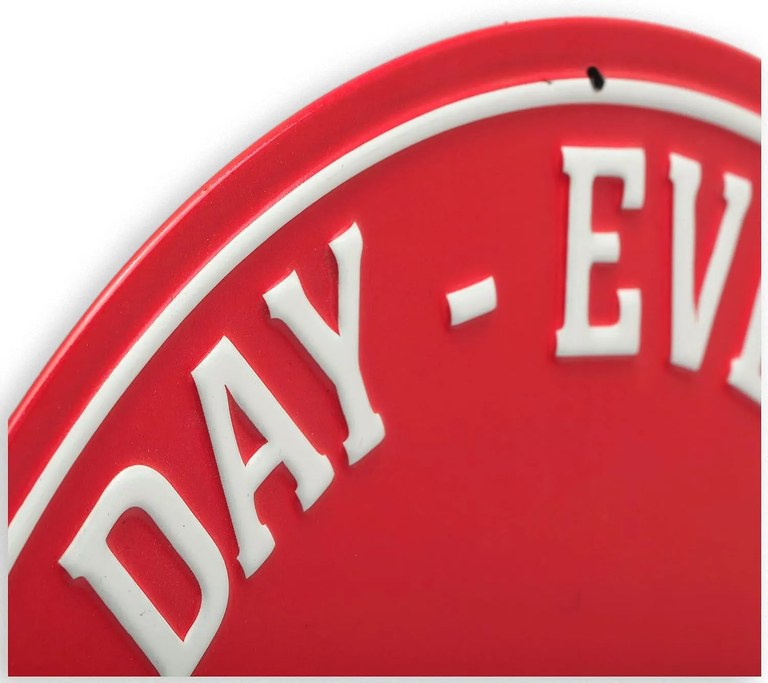 Chevrolet All Day Every Day Round Embossed Metal Sign - Chevy Truck Wall Art for Garage, Shop, or Man Cave