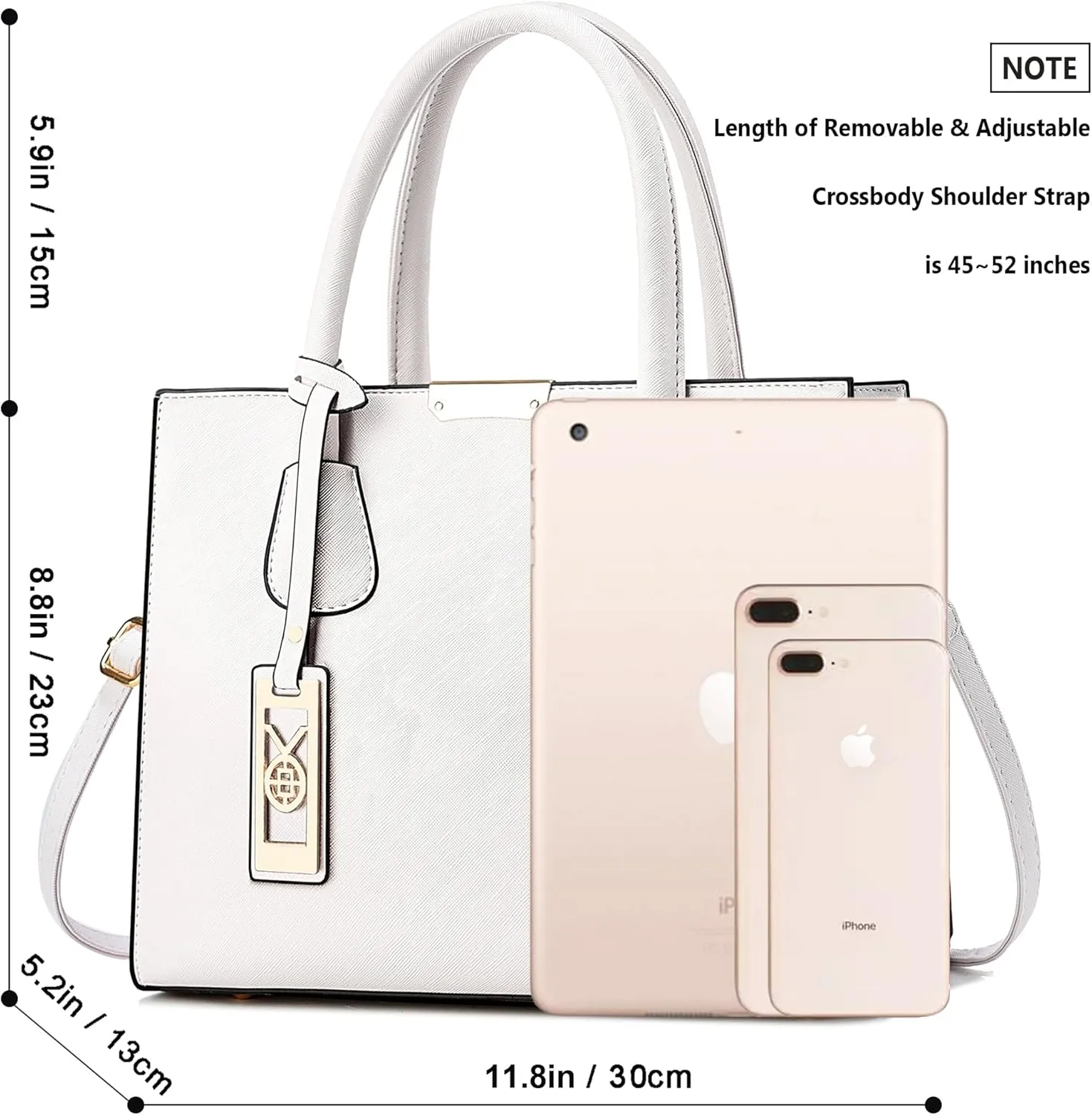 CHICAROUSAL Crossbody Purses and Handbags for Women PU Leather Tote Shoulder Bags Top Handle Satchel