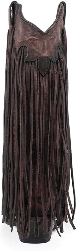 Circle G LADIE'S BRICK FRINGES, 43.8 X 34.8 X 11.0 SOLE,COWHIDE LEATHER, WESTERN BOOT, L6088
