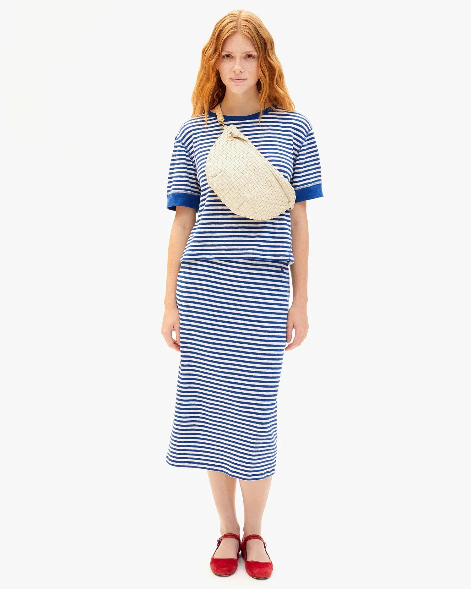 Clare V. - Grande Fanny in Woven Checker Cream